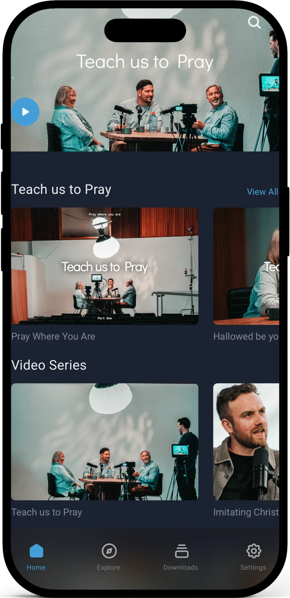 Oros App phone mockup